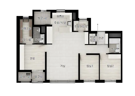 75Type 평면도입니다