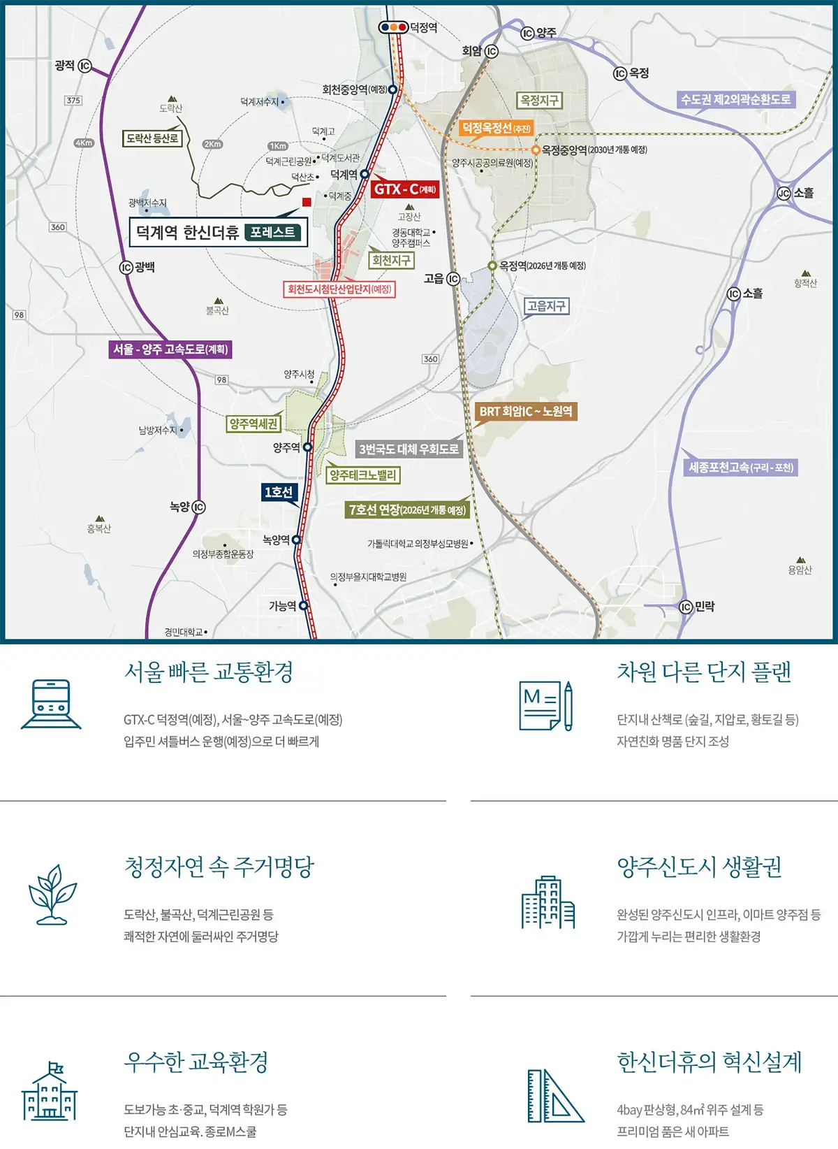 덕계역의 광역지도입니다